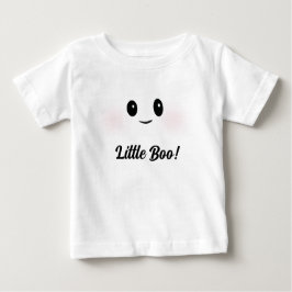 小さなブー！かわいい幽霊の衣装 ベビーTシャツ