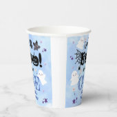 小さなブー！かわいい男不気味の子ハロウィーン1歳の誕生日 紙コップ (右)