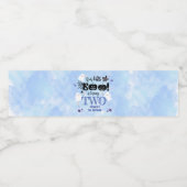 小さなブー！かわいい男不気味の子ハロウィーン2回目の誕生日 ペットボトルラベル (シングルラベル)