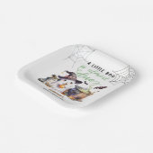 小さなブー！ハロウィーンの赤ちゃん男女兼用シャワー ペーパープレート (傾斜あり)