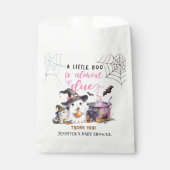 小さなブー！ハロウィーンベイビーシャワーガールピンク フェイバーバッグ (正面)