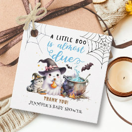 小さなブー！ハロウィーン赤ちゃんシャワー男の子かわいい フェイバータグ