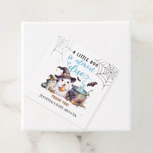 小さなブー!ハロウィーン赤ちゃんシャワー男の子かわいい フェイバータグ (インサイチュ)