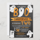 小さなブー！ハロウィーン2回目の誕生日 招待状 (正面)
