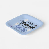 小さなブー！可愛い幽霊少年ハロウィーンベイビーシャワー ペーパープレート (傾斜あり)