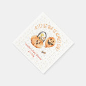 小さなブー、水の色ハロウィーン赤ちゃんシャワーシック スタンダードカクテルナプキン (角)