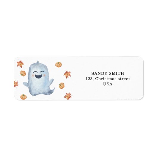 小さなブー – 秋 ラベル (正面)