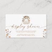 小さなブーBoho幽霊赤ちゃんシャワー表示シャワー エンクロージャーカード (正面)