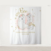 小さなブーHalloween女の子の赤ちゃんシャワー背景 タペストリー (正面)