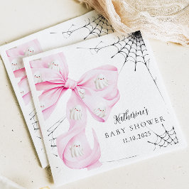 小さなブーPINK BOWベビーシャワー スタンダードカクテルナプキン