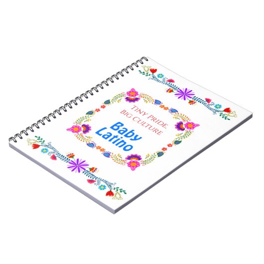 小さなプライド、大きな文化誇りを持った- Be Latinoベビー ノートブック (左側)