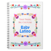 小さなプライド、大きな文化誇りを持った- Be Latinoベビー ノートブック (正面)