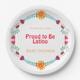小さなプライド、大きな文化誇りを持った- Be Latinoベビー ペーパープレート