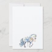 小さなプリンスブルー王室のシャワー招待状 招待状 (裏面)