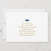 小さなプリンスベビーシャワー招待状 招待状 (裏面)