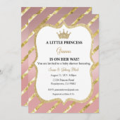 小さなプリンセスがやってくる 招待状 ガール (正面/裏面)