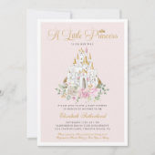 小さなプリンセスが彼女の方法で女の子の赤ちゃんシャワー 招待状 (正面)