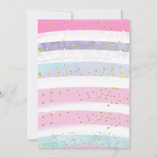 小さなプリンセスが招待に出る 招待状 (裏面)