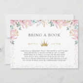 小さなプリンセスが本を持って来る 招待状 (正面)