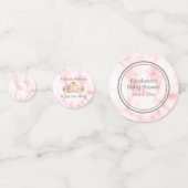 小さなプリンセスが赤ちゃんシャワーを浴びる コンフェッティ (正面)