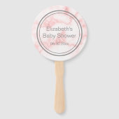 小さなプリンセスが赤ちゃんシャワーを浴びる ハンドファン (裏面)