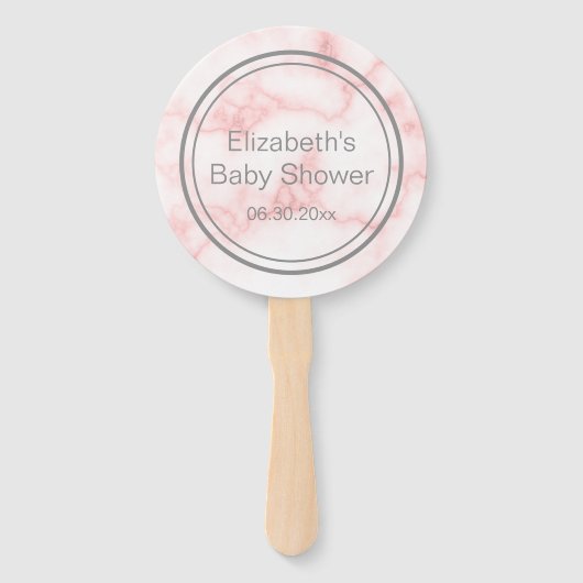 小さなプリンセスが赤ちゃんシャワーを浴びる ハンドファン (裏面)