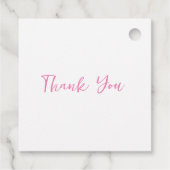 小さなプリンセスが途中招待状 フェイバータグ (裏面)