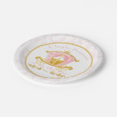 小さなプリンセスが途中招待状 ペーパープレート (アングル)