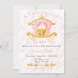 小さなプリンセスが途中招待状 招待状