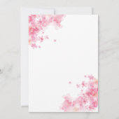 小さなプリンセスのための招待状カード 招待状 (裏面)