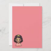 小さなプリンセスのカード デジタル誕生日招待状 招待状 (裏面)