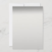 小さなプリンセスのベビーシャワー招待状, シルバー 招待状 (裏面)