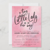 小さなプリンセスのベビーシャワー招待状 招待状 (正面)