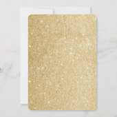 小さなプリンセスの招待状, ゴールドの招待状 招待状 (裏面)