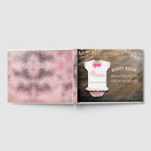 小さなプリンセスの赤ちゃんシャワーの願いと知恵 ゲストブック (全面)