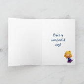 小さなプリンセスカスタマイズ可能な誕生日カード カード (内部)