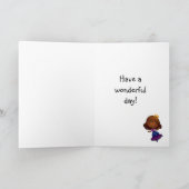 小さなプリンセスカスタマイズ可能な誕生日カード カード (内部)