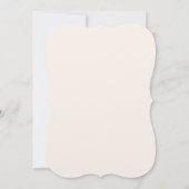 小さなプリンセスピンクの金ゴールド城の赤ちゃんシャワー 招待状 (裏面)