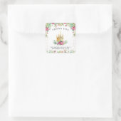 小さなプリンセスフローラありがとう スクエアシール (バッグ)