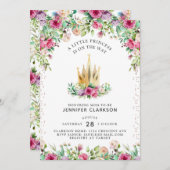 小さなプリンセスフローラ 招待状 (正面/裏面)