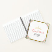 小さなプリンセスベビーシャワーのゲストブックノート ノートブック (内部)