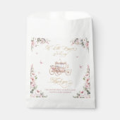小さなプリンセス赤面ピンク赤ちゃんシャワーありがとう フェイバーバッグ (正面)