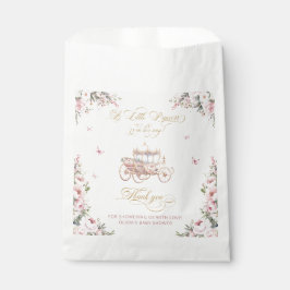 小さなプリンセス赤面ピンク赤ちゃんシャワーありがとう フェイバーバッグ