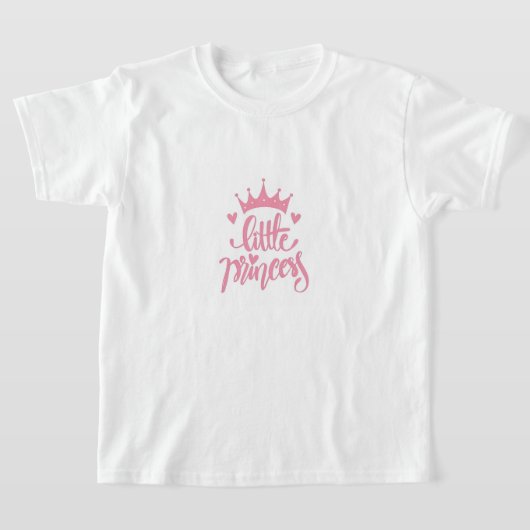 小さなプリンセス Tシャツ (レイダウン)