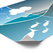 小さなプロ海アンチ散乱 ポスター (角)