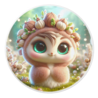 小さなヘーゼルナッツ セラミックノブ