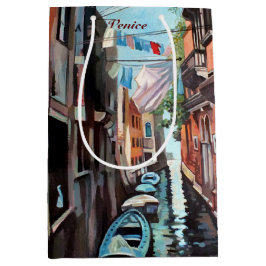 小さなベニス運河 ミディアムペーパーバッグ