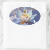 小さなベビーが寝る時 楕円形シール (バッグ)