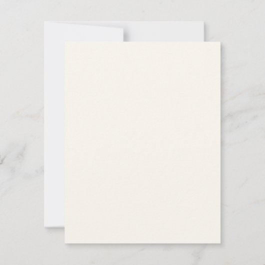 小さなベビーの開花水の色の花模様赤ちゃんシャワー サンキューカード (裏面)