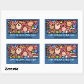 小さなベビーは可愛い!カスタマイズ可能なシール 長方形シール (シート)